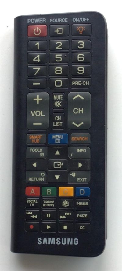 CONTROL REMOTO PARA TV SAMSUNG / CON COMANDO A DISTANCIA Y TECLADO / NUMERO DE PARTE BN59-01134B / BN5901134B / 01134B / RMC-QTD1 / A3LRMCQTD1 / MODELO ""RMC-QTD1AP2/ZA	 """ - Imagen 3